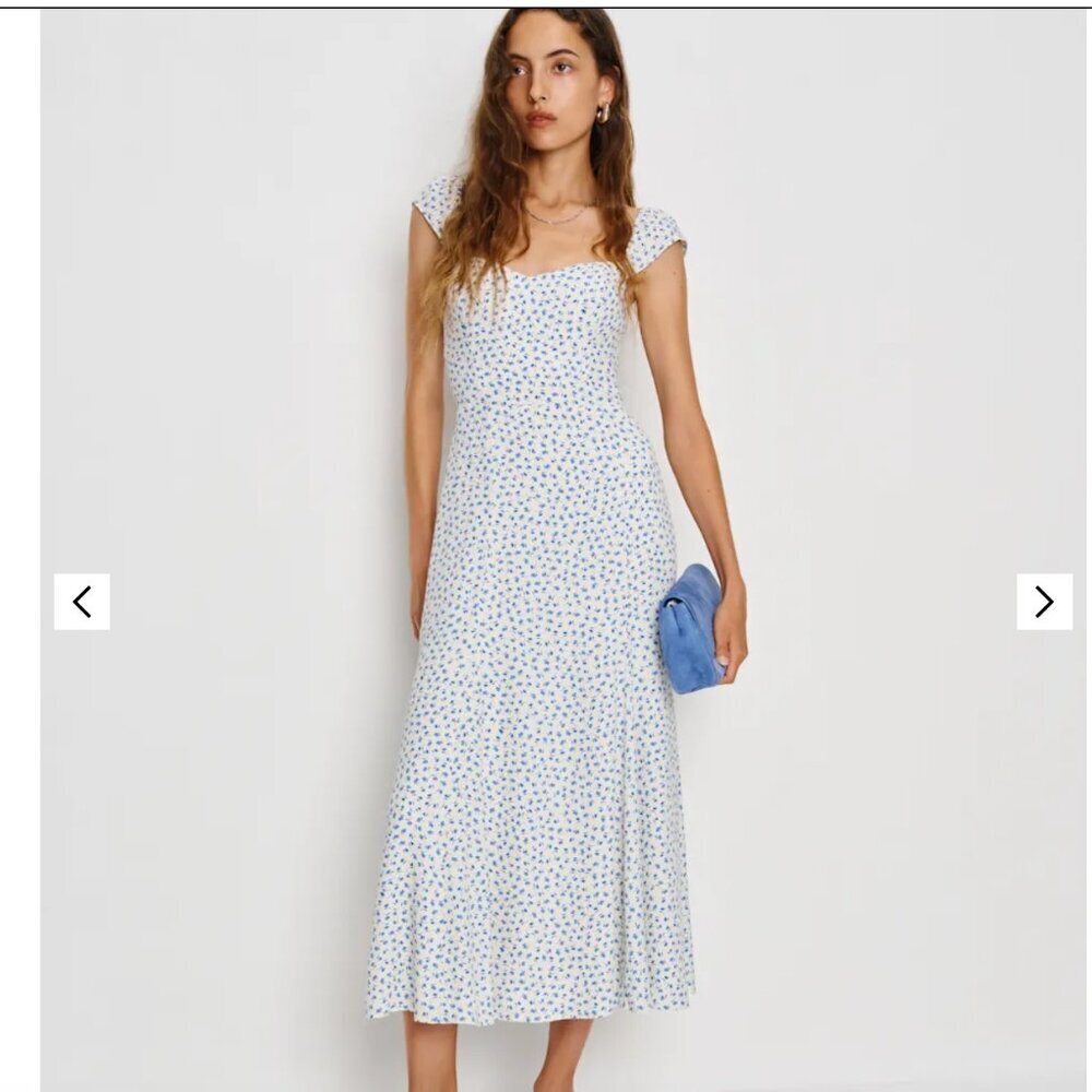 Reformation Petites Bryson Dress Ivory - Size 2P